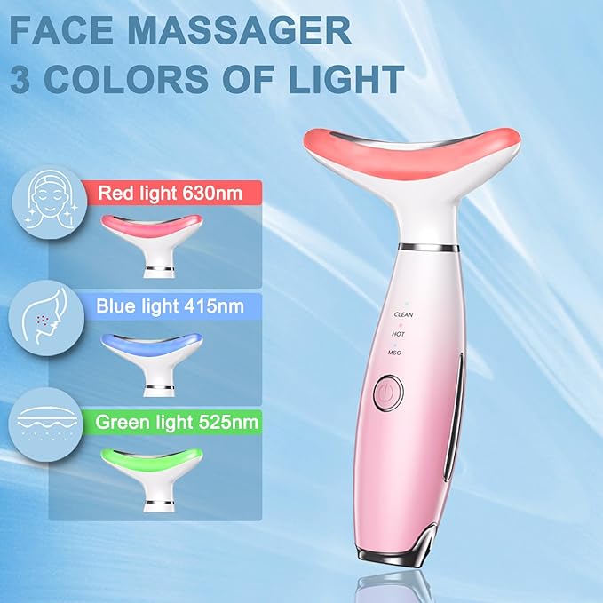 3 Color Facial Massager for Face and Neck