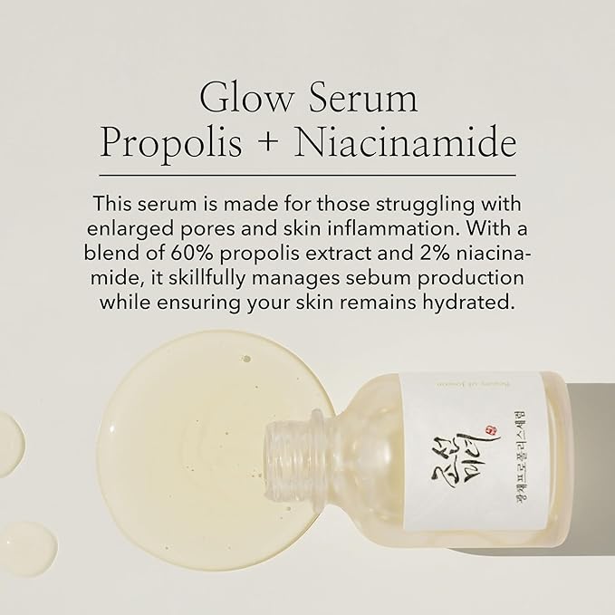 Glow Serum Propolis and Niacinamide Hydrating Facial Soothing Moisturizer